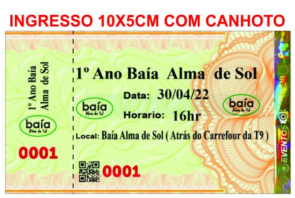 INGRESSO PERSONALIZADOS