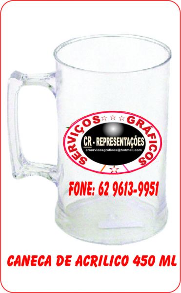 CANECA DE ACRILICO DE 450 ML A PARTIR