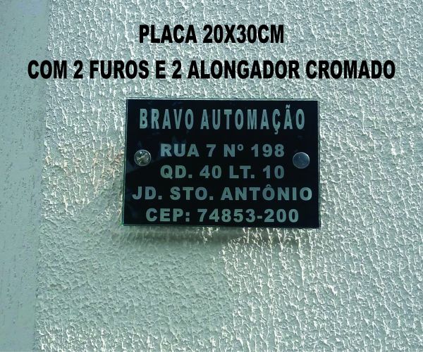 PLACA DE 20X30CM